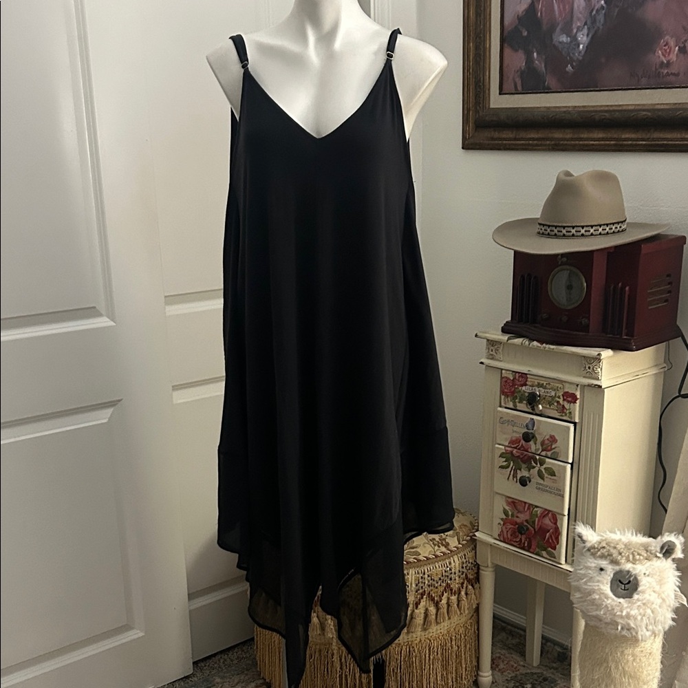 Tommy Bahama Black High Low Dress - Picture 2 of 6